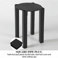 thumbnail image 3 of Square Tubing Plastic Plugs For Weatherability And Long-Lasting Use, Furniture Glide Inserts Offering Easy Installation And Good Stability, Black Moisture-Proof Inserts (Pack Of 20), 3 of 5