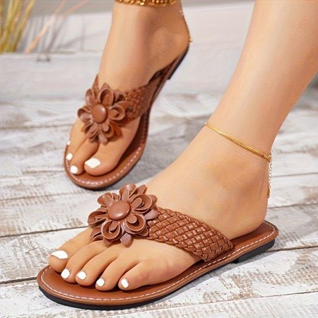 

Stylish Home Indoor Outdoor Flower Slippers Bathroom Beach Casual Slippers