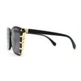 thumbnail image 3 of Womens Ornate Metal Side Jewel Butterfly Diva Sunglasses All Black, 3 of 4