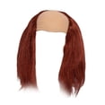thumbnail image 4 of Peluca de gorro calvo para fiesta de disfraces, peluca con pelo a los lados, larga, calva, científica loca para Halloween, actuación en escenario Rojo, 4 of 8