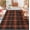 Black & Orange, variant on DEORAB Outdoor Rugs Waterproof Plastic Straw Mat 6'x9' Reversible for RV Patio Deck Beach Black & Brown