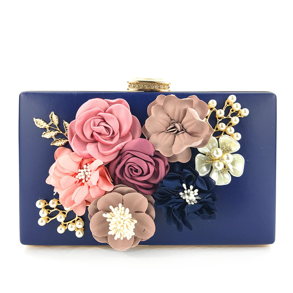 Women&#39;s Flower Clutches Evening Bags Handbags Wedding Clutch Purse - 0 - 0