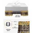 thumbnail image 3 of Sunflower Bed Skirt King Size 18 Inch Drop, Wrap Around Bed Skirts, Yellow Summer Botanical Flowers Wooden Elastic Bedskirt Pleated Bed Frame Cover Luxurious Dust Ruffle for King Bed, 3 of 6