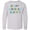 AC-Heather Grey, variant on Inktastic Happy Birthday Daddy Long Sleeve Youth T-Shirt