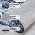 thumbnail image 3 of HOMERRY Area Rug 9' x 12' Vintage Distressed Medallion Floral Area Rug for Living Room Washable Soft Indoor Floor Carpet, Blue, 3 of 7