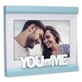 thumbnail image 2 of Malden International Designs You And Me 4x6 Sky Blue Matted Attachment Shelf Picture Frame, 2 of 4