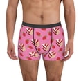thumbnail image 2 of Goofa Strawberry Cake Printed Men's Boxer Briefs Underwear, Moisture-Wicking Underwear, Trunk,Soft and Breathable Cotton Underwear-Small, 2 of 9