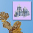 thumbnail image 2 of Cuadro Canva Pixtreats Templo Acuarela 40X40 cm, 2 of 4