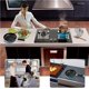 thumbnail image 4 of Matsuzay Organizador de cocina, estante para tapas de ollas, soporte para cucharas de acero inoxidable, estante para tapas de ollas, estante para platos Barra de herramientas Matsuzay HA017299-00, 4 of 5