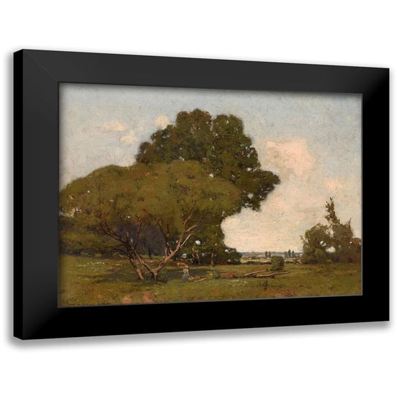 Harper, William A. 14x12 Black Modern Framed Museum Art Print Titled - The Trees, Early Afternoon, France