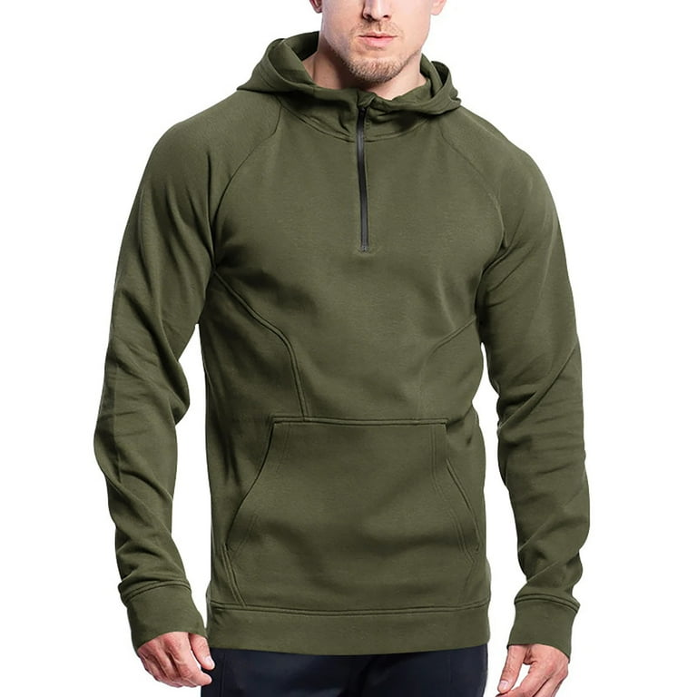 Men s Half Zip Hooded Long Sleeved Hoodie Sweatshirt for Men No Hood Sweatshirt Bulk Mens Lightweight Sweatshirts Sweatshirt Men Big And Tall Sweatshirts Juniors Sweatshirts And Hoodies Hoodies for Wa...