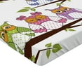 thumbnail image 2 of Ambesonne Owls Fitted Sheet, Birds on Tree Branches, Queen Size, Multicolor, 2 of 3
