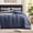 10 Navy, variant on U by Bedsure 3 Pieces Queen Comforter Bedding Set, Navy Comforter Set for All Seasons, 1 Lightweight Prewashed Comforter and 2 Pillowcases
