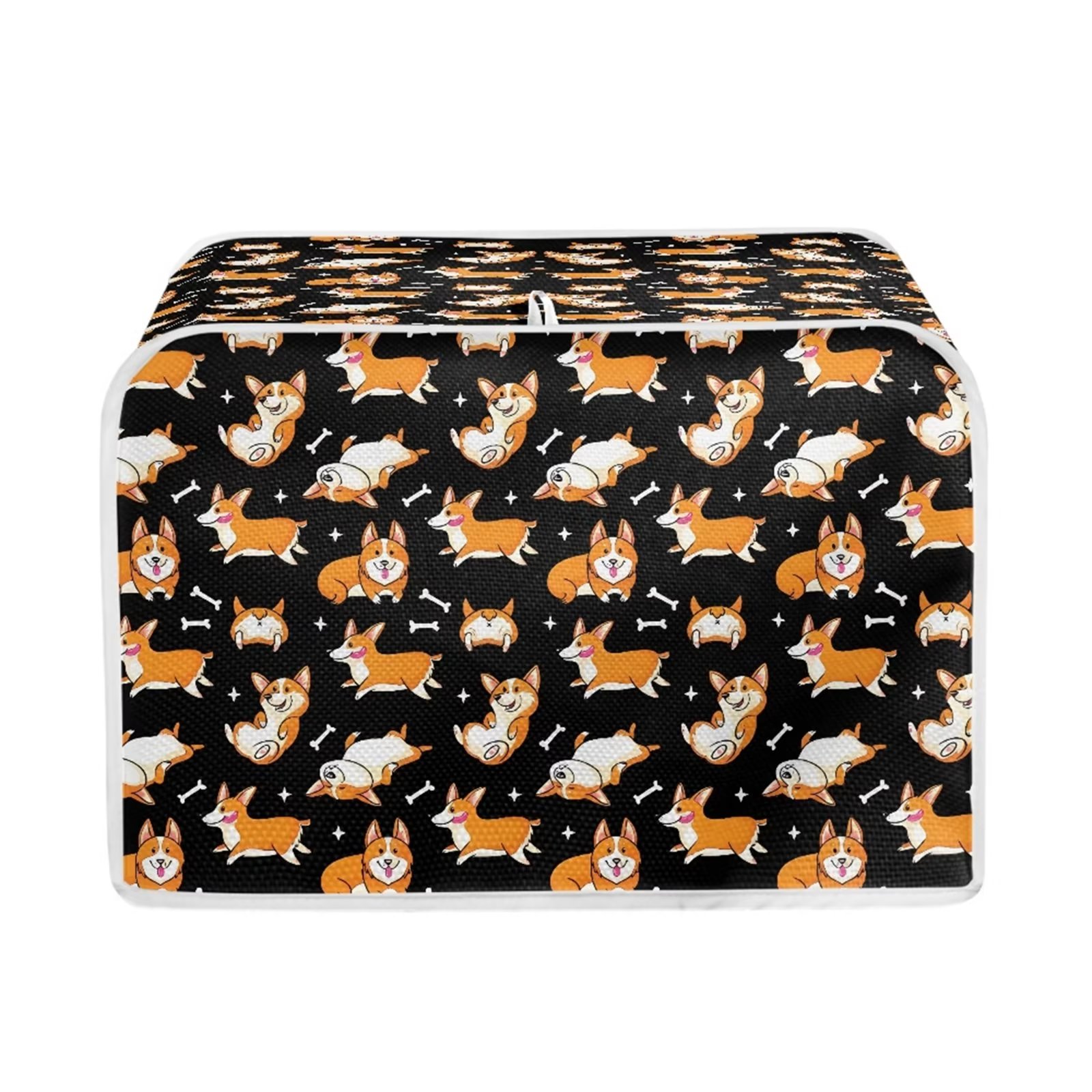 FKELYI Cute Toaster Covers Foldable 4 Slice Wide Slot Toaster Dust Cover Washable Kitchen