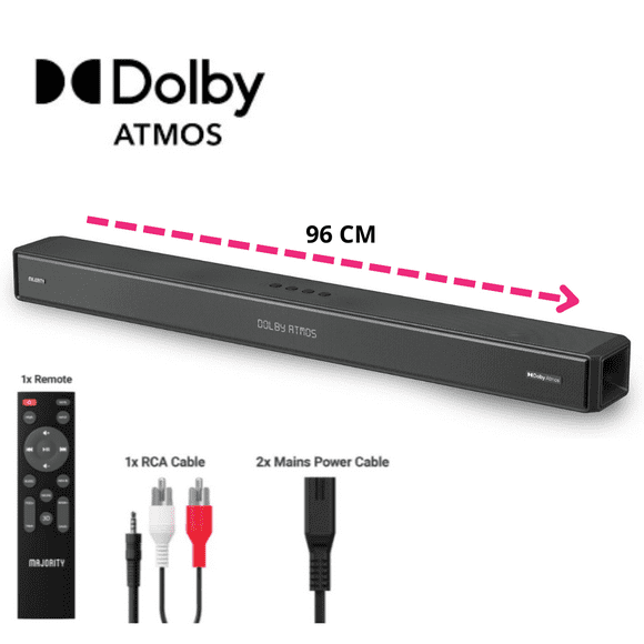 BARRA DE SONIDO MAJORITY SIERRA 96 CM 200 Watts