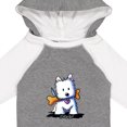 thumbnail image 4 of Inktastic Kiniart Westie with Bone Boys or Girls Long Sleeve Baby Bodysuit, 4 of 5