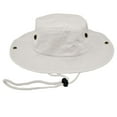 thumbnail image 4 of Glory Max Classic 100% Cotton Wide Brim Bucket Hat Summer Outdoor Boonie White Hats, 4 of 5