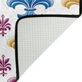 thumbnail image 6 of FREEAMG Mardi Gras Lily Bath Curtain Rugs Sets 2 Pcs, Bathroom Theme Set with Shower Curtain and Non-Slip Carpet -12 Hooks-60X72in, 6 of 7
