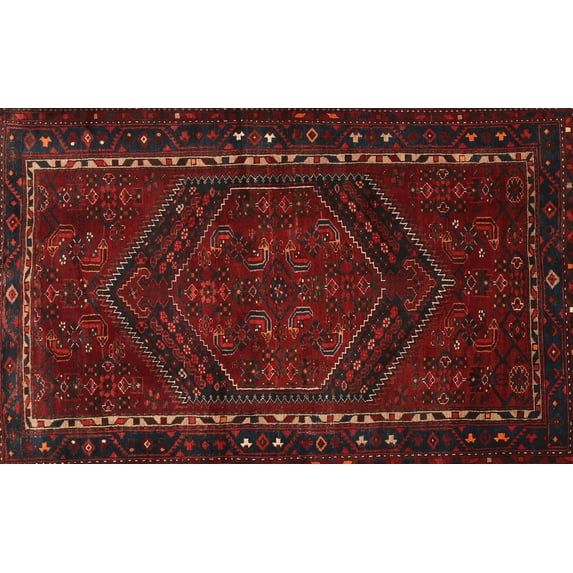 Ahgly Company Machine Washable Indoor Rectangle Traditional Bakers Brown Area Rugs, 7' x 10'