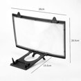 thumbnail image 4 of Phone Screen Magnifier Foldable Highly Clear Lens Portable 12 Inch Curved Phone Screen Amplifier Holder compatible Watching Video, 4 of 4