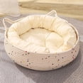 thumbnail image 5 of Woven Cat Bed With Removable Washable Rope Indoor Cat Round Cat Bed For Small To Large Cats Cat&, 5 of 7