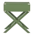 thumbnail image 5 of Weston Home Modern End Table with X-Base Legs and Drawer, Meadow Green, 5 of 8