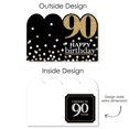 thumbnail image 6 of Big Dot of Happiness Adult 90th Birthday - Gold - Happy Birthday Giant Greeting Card - Big Shaped Jumborific Card, 6 of 7