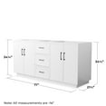 thumbnail image 6 of Wyndham Collection WCH747472DIBCXSXXMXX Elan Tk 72" Double Free Standing Vanity Cabinet, 6 of 7