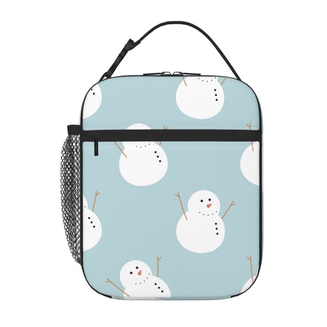 Bolsa térmica Oxford MGEZCOO para el almuerzo con forro de PEVA: con impresión completa, impermeable y portátil para la escuela, el trabajo y los viajes.