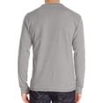 thumbnail image 2 of LELINTA Mens Fashion Casual Front Placket Basic Long Sleeve Henley T-Shirts Shirt 3 Button Shirt Light Grey, 2 of 2