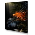 thumbnail image 2 of Designart "Sunset'S Tropical Palm Tree Leaves IV" Palms & Palm Trees Canvas Wall Art, 2 of 7