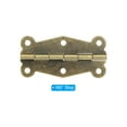 thumbnail image 3 of Bisagras pequeñas vintage Uxcell de 2 pulgadas, paquete de 8, bisagras decorativas de mariposa para hardware de caja de joyería, marrón, 3 of 6