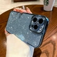 thumbnail image 4 of Compatible with iPhone 13 Pro Max Glitter Plating Case, Luxury Bling Sparkly Shiny Clear Case for iPhone 13 Pro Max 6.7" Camera Protection Soft TPU Shockproof Cover for Women Girl Light Blue, 4 of 7