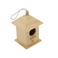 thumbnail image 3 of WHAMVOX Beige Plastic Wood Bird House for Small and Medium Birds Easy to Hang Ideal for Garden Decor, 3 of 8