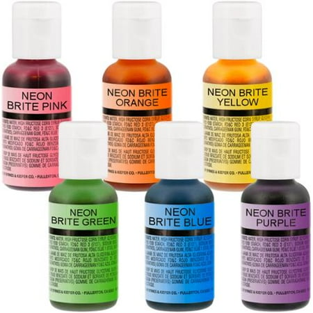 US Cake Supply by Chefmaster Airbrush Cake Neon Color Set in 0.7 fl ... US Cake Supply by Chefmaster Airbrush Cake Neon Color Set in 0.7 fl ...