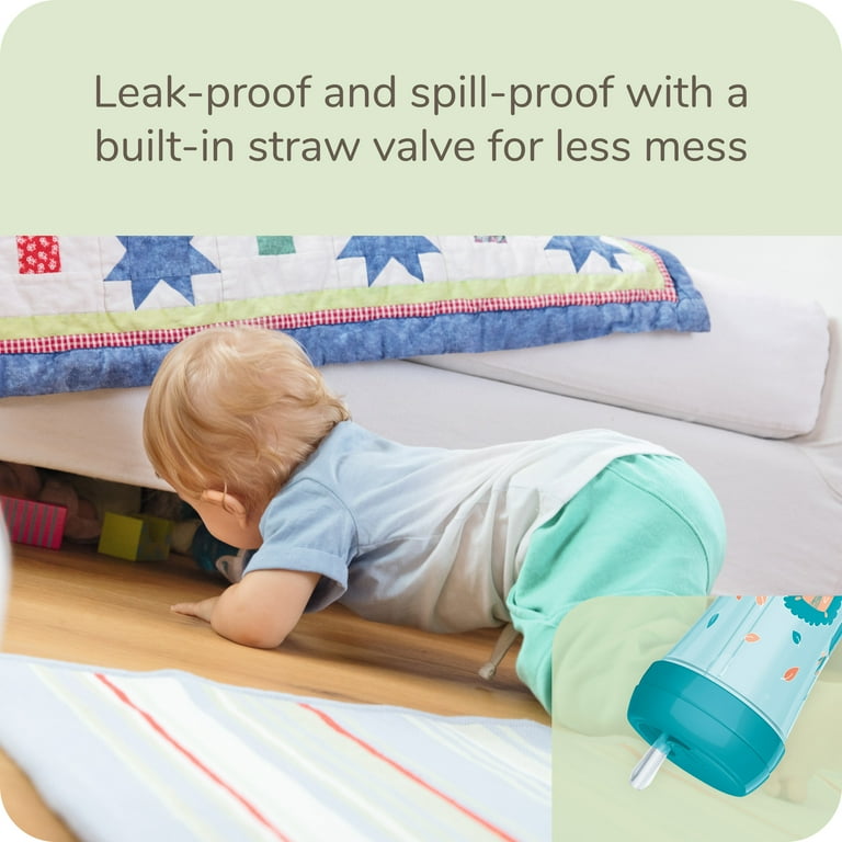 NUK Easy Straw Leak-Proof Cup, BPA-Free, Jungle, 12+ Months Hard