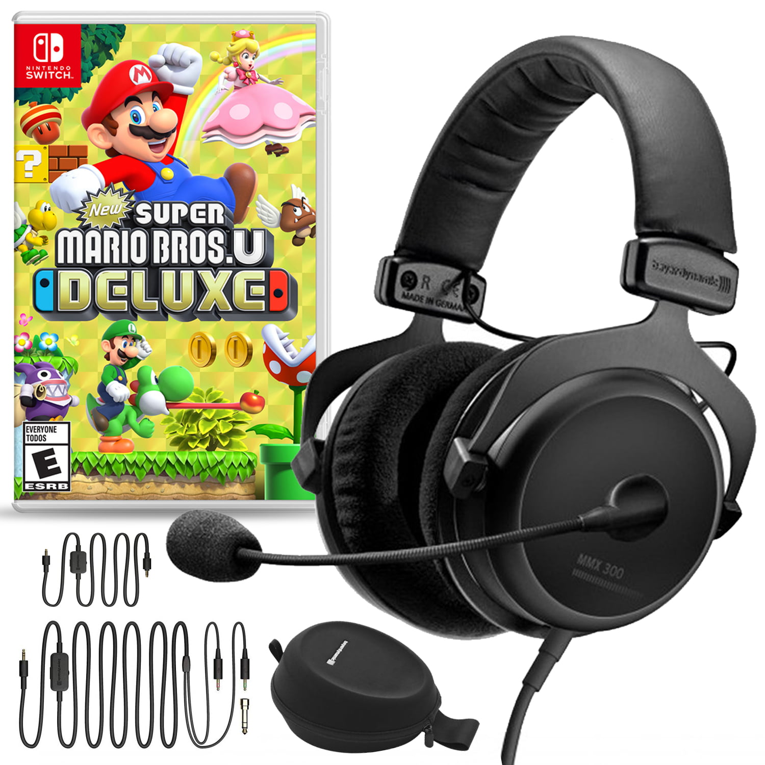 Beyerdynamic MMX 300 Premium Gaming Headset (2nd Gen) Bundle with New Super  Mario Bros. U Deluxe for Nintendo Switch