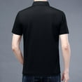 thumbnail image 4 of QUINDOS Mens Shirts Casual Short Sleeve Polo Collared Shirts Moisture Wicking Loose Solid Summer T-shirts, 4 of 4