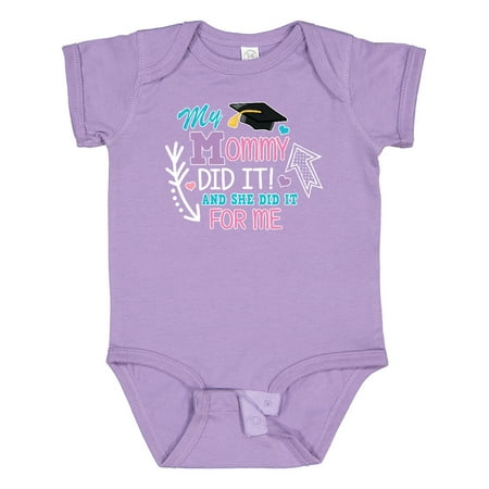 

Inktastic My Mommy Did It and She Did It for Me with Graduation Cap Gift Baby Girl Bodysuit