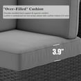 thumbnail image 3 of LayinSun 13 Pieces Outdoor Patio Furniture Set with 44" Fire Pit Table Black Rattan Sectional Sofa Conversation Sets, 3 of 7