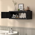 thumbnail image 3 of Garage Storage Cabinet,Metal Wall Storage Cabinet with Locking Doors for Workshop,Kitchen,Steel Tool Hanging Cabinets for Warehouse,Home Office,Black,12.8''H, 3 of 7