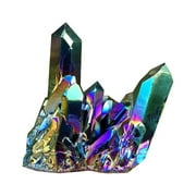 Jewellery Irregular Natural Colorful Rainbow Quartz Crystal Cluster Crystal Ore Rock Minerals Geode Specimen Home Decor Specimen