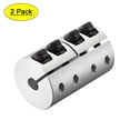 thumbnail image 1 of 6mm to 6mm Shaft Coupling 25mmx40mm Coupler Aluminum Alloy Joint Motor, 2 Pack, 1 of 6