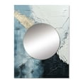 thumbnail image 2 of Designart "Monochrome Paint Minimalist Corner III" Coastal Mirror Wall Decor - Coastal White Coastal Living Room Wall Mirror Art - 32" x 24" Inch, 2 of 5