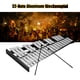 thumbnail image 5 of Xilófono de 32 notas Glockenspiel educativo Base de madera Barras de aluminio sólido con mazos Instrumento musical de percusión con bolsa de transporte para niños Adultos Tomshoo Xilófono, 5 of 6