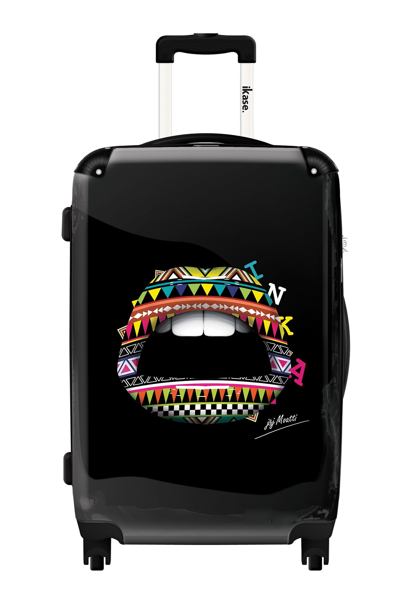 Ikase Hardside Spinner Luggage flowers Lips
