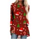thumbnail image 2 of Puntoco Mujeres Casual Manga Larga Cuello Redondo tops Blusa Suelta Navidad Impreso Camisas Puntoco Puntoco-14, 2 of 5