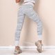 thumbnail image 4 of Leggings de yoga con control de barriga de cintura alta para mujer, pantalones deportivos, entrenamiento con control de barriga, medias deportivas para correr L01 blanco L ER, 4 of 5