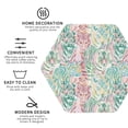 thumbnail image 4 of Fuzoiu Watercolor Tiger Print Leather Coasters Set,Drink Coasters Set of 6,for Tabletop Protection, Durable PVC Coasters,Home Décor and Housewarming Gift,Hexagon, 4 of 7
