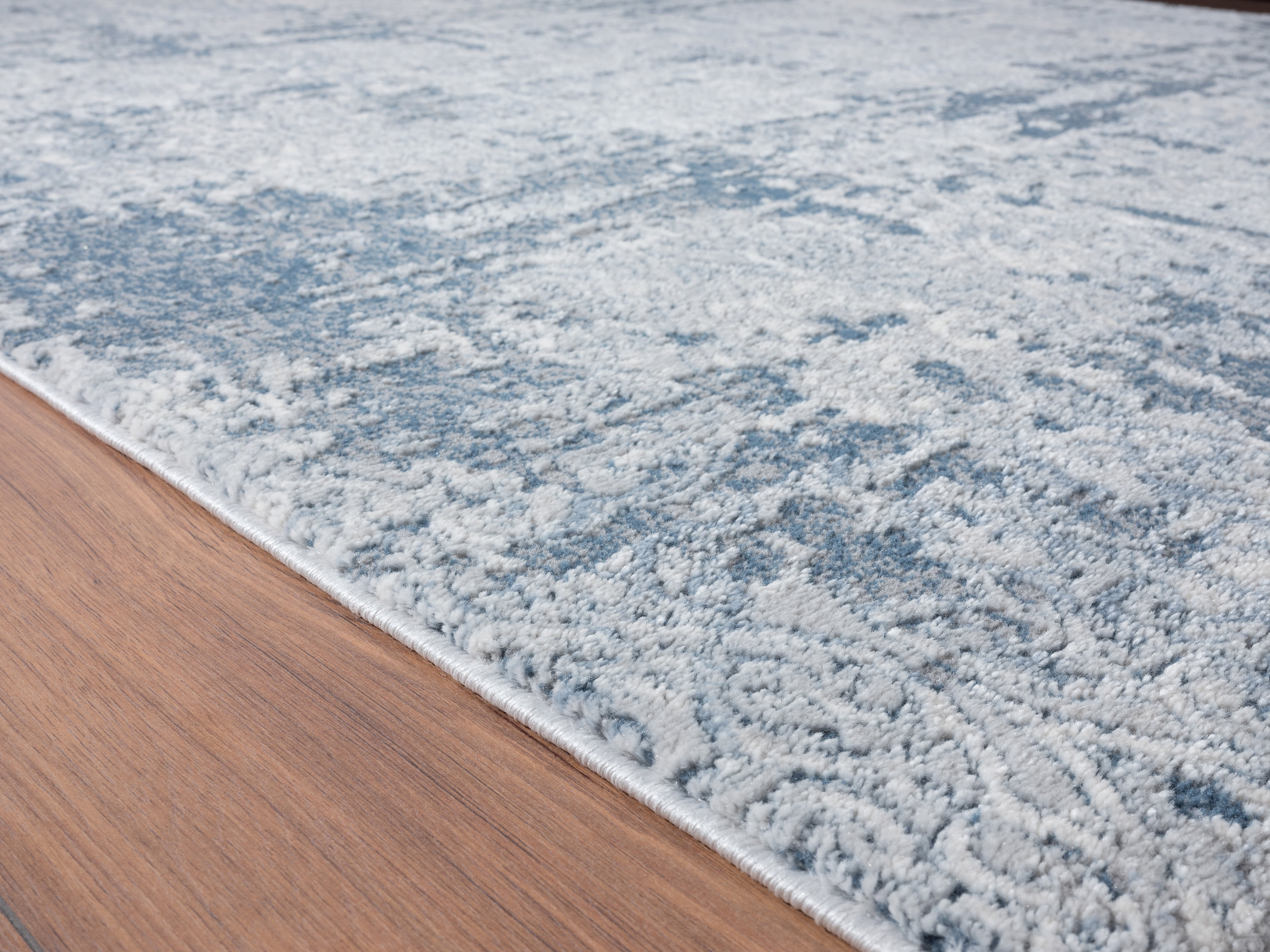 United Weavers Rushmore Van Modern Abstract Runner Rug, Blue, 2'7" x 7'2"